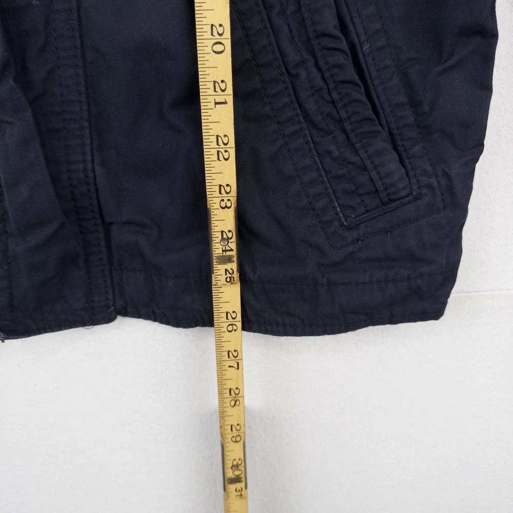Vintage Abercrombie & Fitch Mens Medium Sentinel Cargo Military Navy Blue Jacket